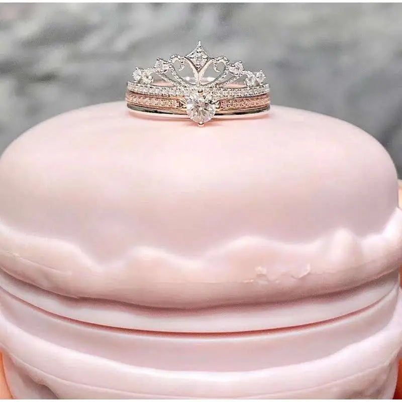 Buy Ornate Jewels Tiara 92.5 Sterling Silver Crown Ring for Women Online At  Best Price @ Tata CLiQ